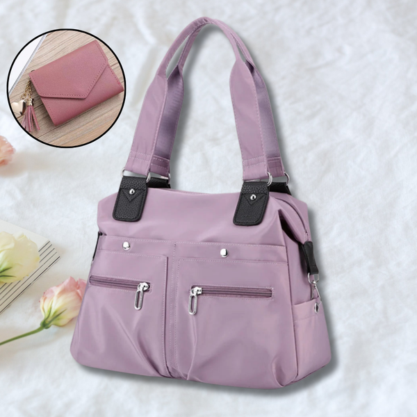 Bolsa Impermeável Francy + BRINDE: Carteira de Couro