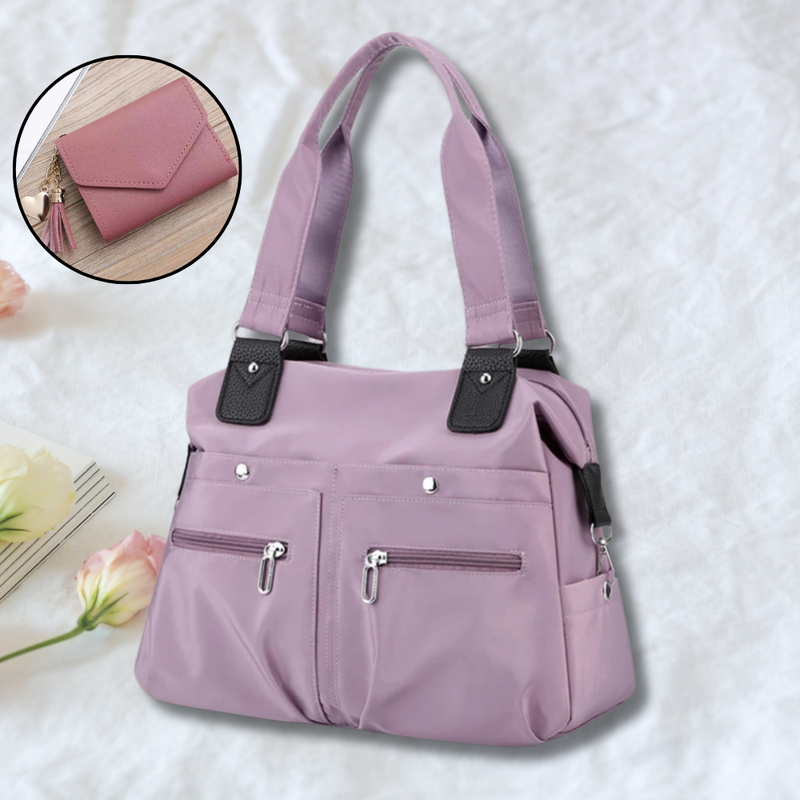 Bolsa Impermeável Francy + BRINDE: Carteira de Couro