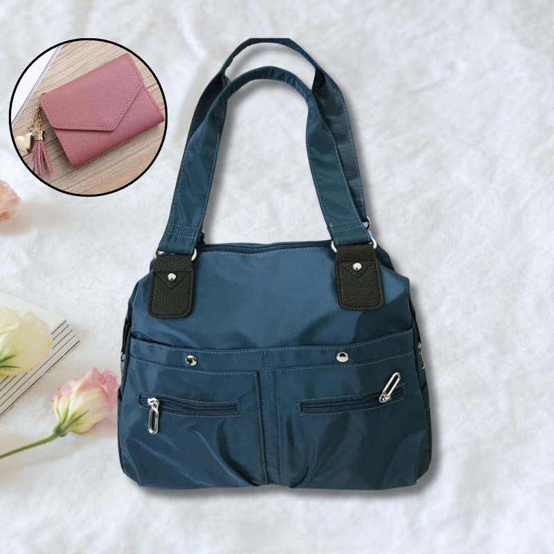 Bolsa Impermeável Francy + BRINDE: Carteira de Couro