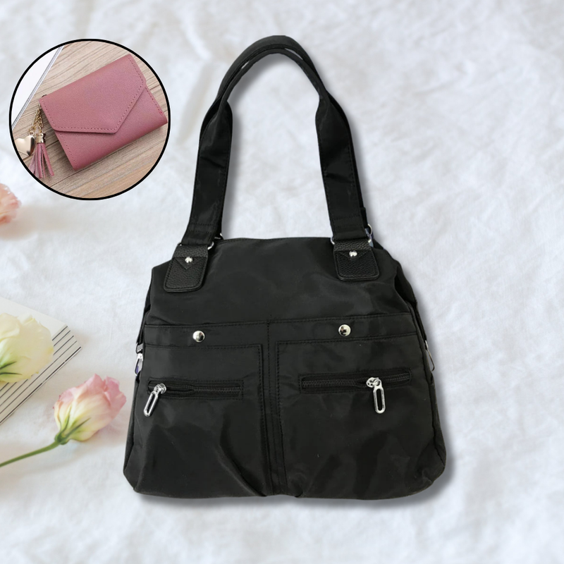 Bolsa Impermeável Francy + BRINDE: Carteira de Couro