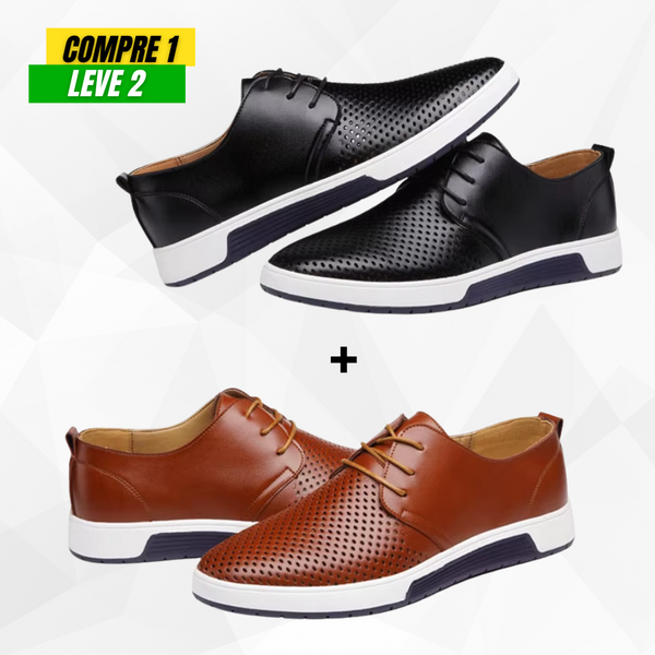 [PAGUE 1 LEVE 2] Sapato de Couro Casual - Montevecchi