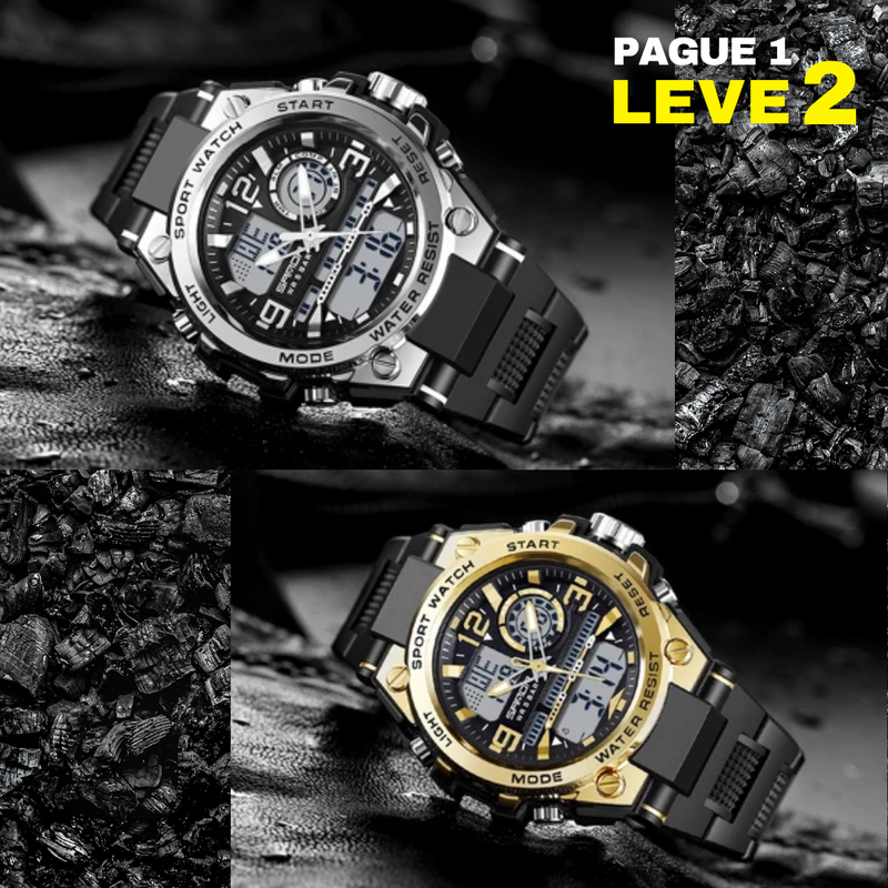 [PAGUE 1 LEVE 2] Relógio Masculino Casual - Rshock
