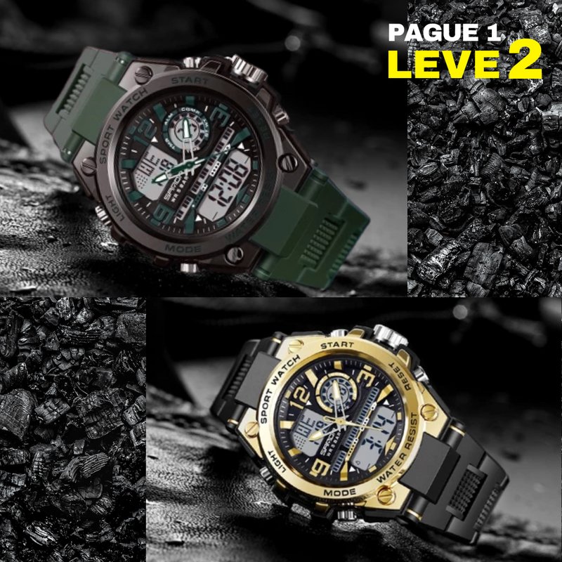[PAGUE 1 LEVE 2] Relógio Masculino Casual - Rshock