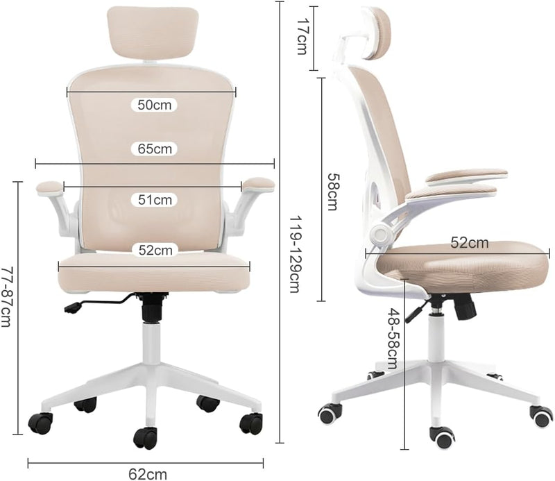 Cadeira de escritório ergonômica com estofado mesh Y8970