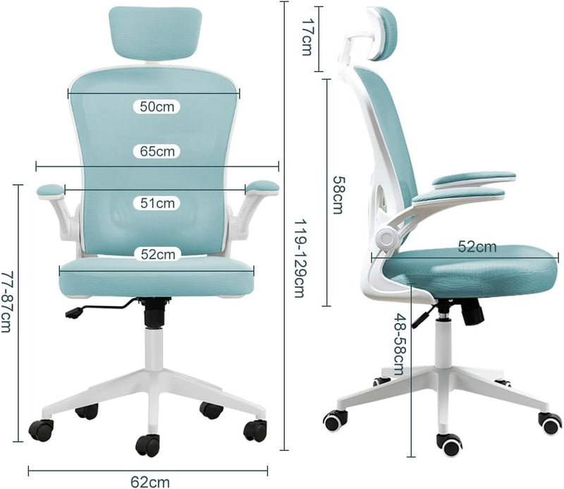 Cadeira de escritório ergonômica com estofado mesh Y8970