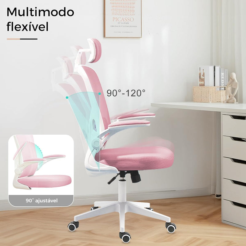 Cadeira de escritório ergonômica com estofado mesh Y8970