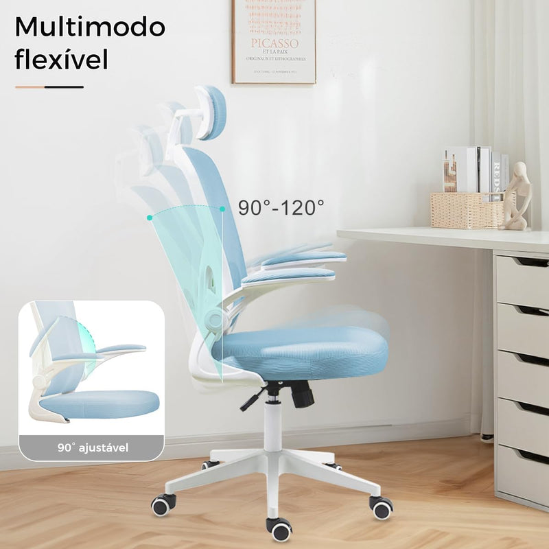 Cadeira de escritório ergonômica com estofado mesh Y8970