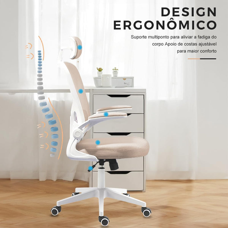 Cadeira de escritório ergonômica com estofado mesh Y8970