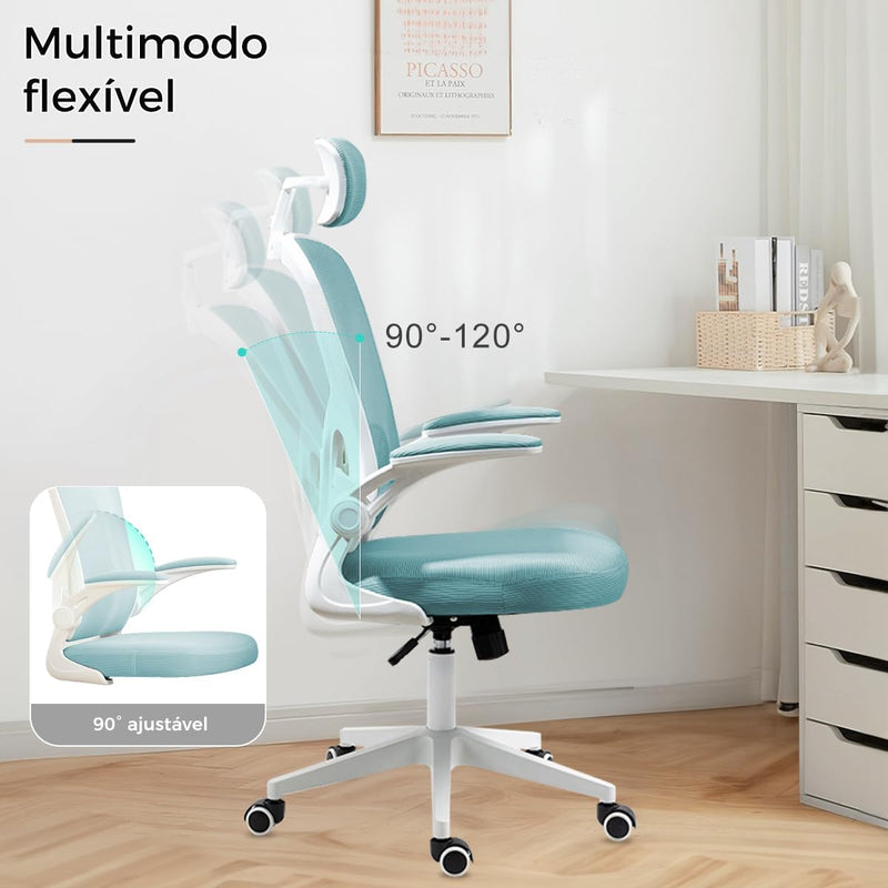 Cadeira de escritório ergonômica com estofado mesh Y8970
