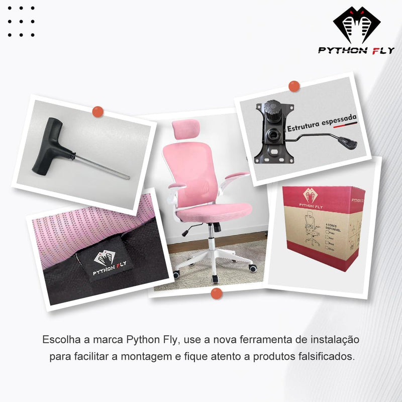 Cadeira de escritório ergonômica com estofado mesh Y8970