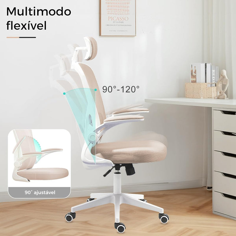 Cadeira de escritório ergonômica com estofado mesh Y8970
