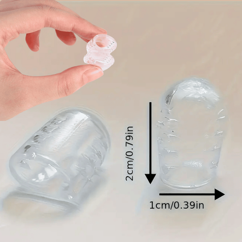 30 Protetores de Dedos de Silicone Lisse + BRINDES: 30 Adesivos para Dores e Fita Antiderrapante para Calçados