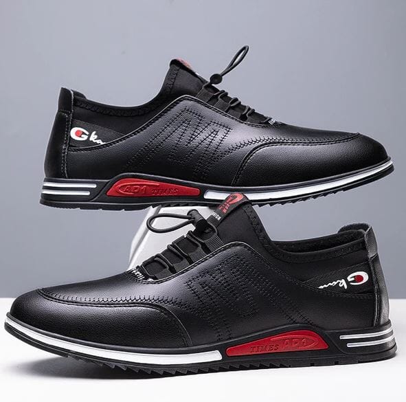 Tênis Casual de Couro Masculino - UrbanChic