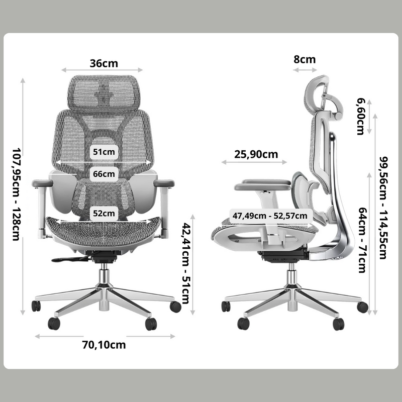 Cadeira de Escritório Ergonômica G8790 50% OFF + Frete Grátis - Zennix